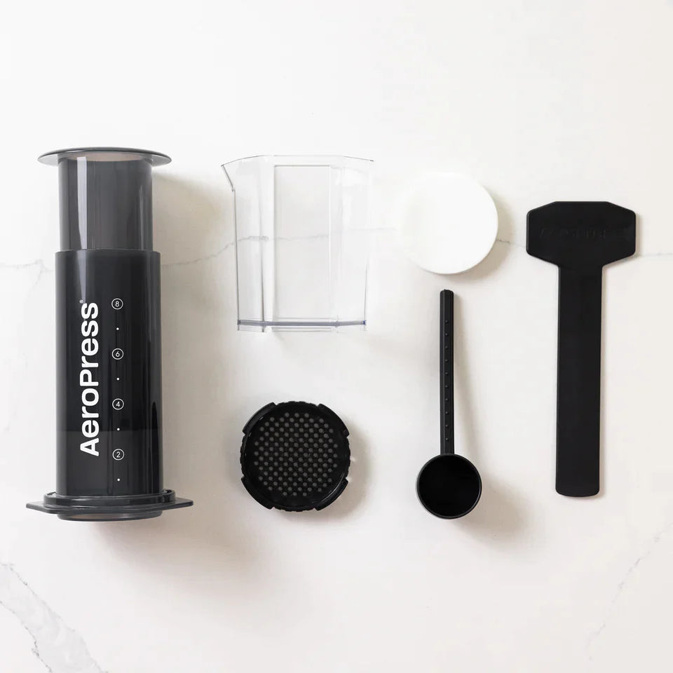 Aeropress XL Plunger Coffee Brewer for ground coffee White Rose Coffee Roasters