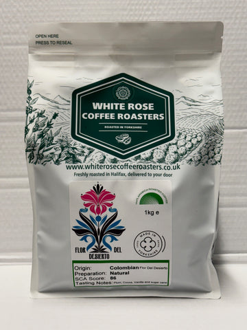 Colombian Natural Flor Del Desierto Arabica Roasted Coffee