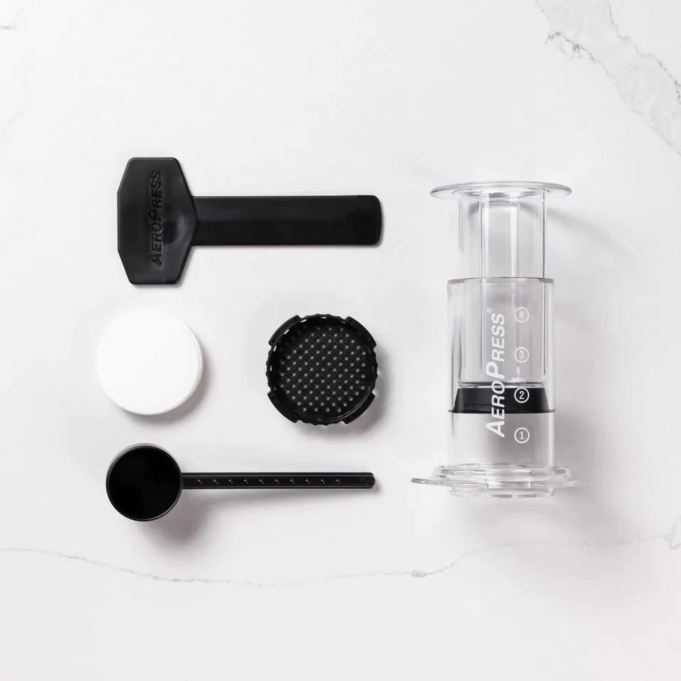 
                  
                    Aeropress Clear Plunger Coffee Brewer for ground coffee
                  
                