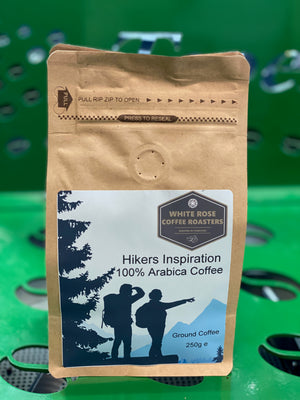 
                  
                    Hikers Inspiration Blend Retail Gift Bag 250g and Aeropress GO coffee maker
                  
                
